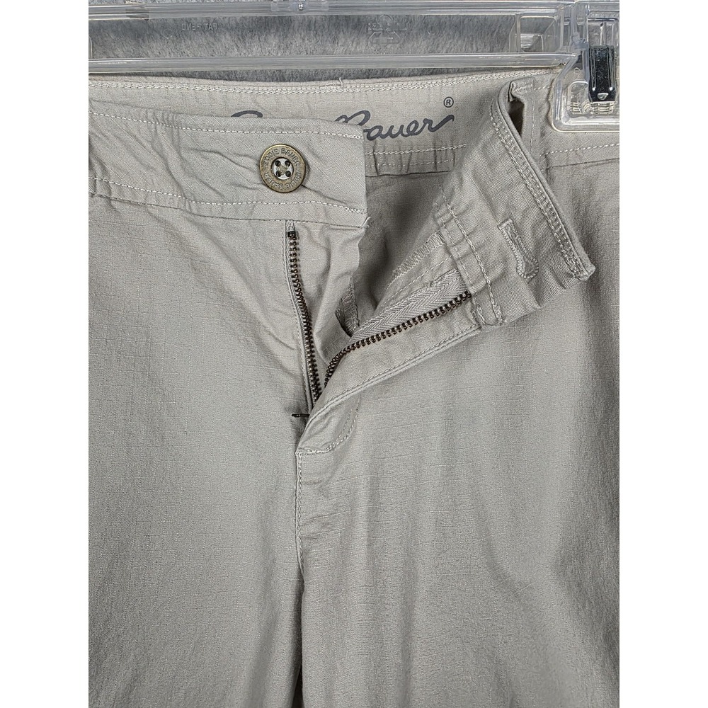 Eddie Bauer Pants Womens 8 Khaki Chino Straight Leg Stretch Ripstop Hiking - Picture 3 of 15
